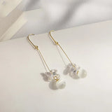Korea Style 925 Sterling Silver Opal Stud Earring for Women