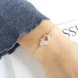 925 Sterling Silver Heart Pig Bracelet for Women