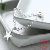 Korea Style Silver 925 Pentagram Bracelet Female Jewelry