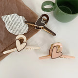Korea Retro Metal Ponytail Hair Clip Rabbit Heart Hairpin