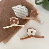 Korea Retro Metal Ponytail Hair Clip Rabbit Heart Hairpin