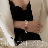 Korea Retro Pearl Necklace Classic Female Cold Necklace