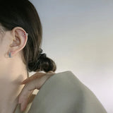 Korea S925 Sterling Silver Hollow Love Ear Bone Clip