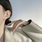 Korea S925 Sterling Silver Hollow Love Ear Bone Clip
