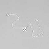 Korea S925 Smiley Face Small Lock Bracelet Ins Fairy Girl Silver Jewelry