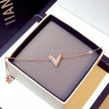 Korea V Letter Shape Bracelet for Women Charm Bracelets for Women