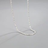 Korea Sparkling Ins Light Sparkling Necklace 925 Sterling Silver