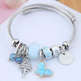 Korea Stainless Steel Butterfly Bracelets Adjustable Size