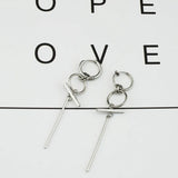 Korea Star Punk Earrings Chain Hip-hop Stainless Steel