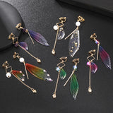 Korea Style Fresh Fairy Wing Clip Earrings for Women