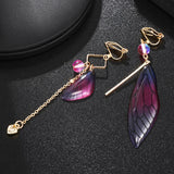 Korea Style Fresh Fairy Wing Clip Earrings for Women
