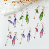 Korea Style Fresh Fairy Wing Clip Earrings for Women
