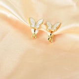 Korea Style Butterfly Clip Earrings No Piercing Resin Jewelry Ear Cuff Gift