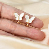 Korea Style Butterfly Clip Earrings No Piercing Resin Jewelry Ear Cuff Gift