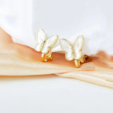 Korea Style Butterfly Clip Earrings No Piercing Resin Jewelry Ear Cuff Gift