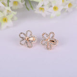 Korea Style Rhinestone Clip on Earrings for Girls Party