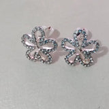 Korea Style Rhinestone Clip on Earrings for Girls Party