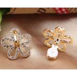 Korea Style Rhinestone Clip on Earrings for Girls Party