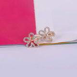 Korea Style Rhinestone Clip on Earrings for Girls Party