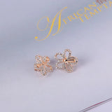 Korea Style Rhinestone Clip on Earrings for Girls Party