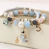 Korea Style Daisy Flower Double Bracelet for Women