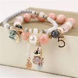 Korea Style Daisy Flower Double Bracelet for Women