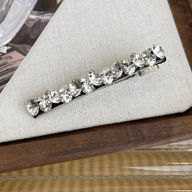 Korea Flash Colorful Rhinestone Hair Clips For Women Girls Hairpin Barrettes