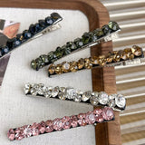 Korea Flash Colorful Rhinestone Hair Clips For Women Girls Hairpin Barrettes