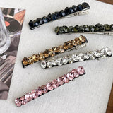 Korea Flash Colorful Rhinestone Hair Clips For Women Girls Hairpin Barrettes