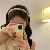 Korea Japan Twist Velvet Hair Hoop Fine Hair Clip