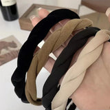 Korea Japan Twist Velvet Hair Hoop Fine Hair Clip