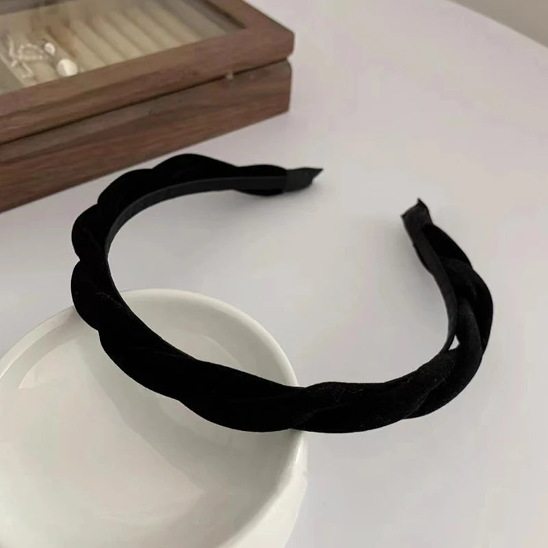 Korea Japan Twist Velvet Hair Hoop Fine Hair Clip