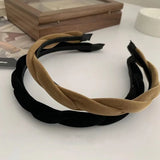 Korea Japan Twist Velvet Hair Hoop Fine Hair Clip