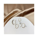 Korea Pearl Geometric Ear Clips Women's Cold Wind High Quality