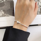 S925 Sterling Silver Love Bracelet Wedding Party Decoration