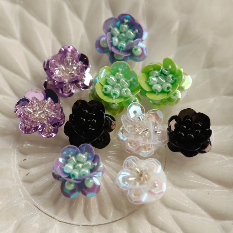 Korea Fruta Hairpin Sequin Flower 5 Colors DIY Jewelry Accessories