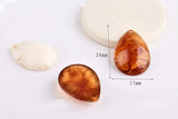 Korea Retro Amber Ivory Drops Wafer Jewelry DIY Earring Material Bag