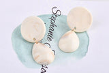 Korea Retro Amber Ivory Drops Wafer Jewelry DIY Earring Material Bag