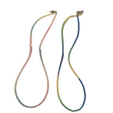 Korean Colorful Crystal Necklace Sweet Teen Girls Neck Chain