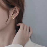 Korea Zircon Inlaid Earrings for Women