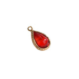 Korea Wind Crystal Glass Earring Pendants DIY Material 4pcs
