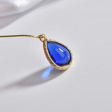 Korea Wind Crystal Glass Earring Pendants DIY Material 4pcs