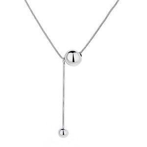 925 Silver Ball Snake Chain Choker Necklace for Women Wedding Party Jewelry