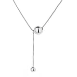 925 Silver Ball Snake Chain Choker Necklace for Women Wedding Party Jewelry