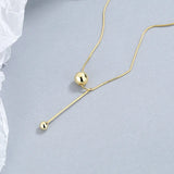 925 Silver Ball Snake Chain Choker Necklace for Women Wedding Party Jewelry