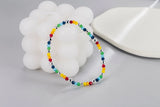 925 Silver Colorful Beads Charm Bracelet Girls Party Jewelry Gift