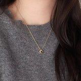 925 Silver Flower Pendant Necklace For Women Charms Choker Fine Jewelry