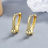 925 Silver Horseshoe Hoop Earrings For Women Kids Wedding Party Jewelry
