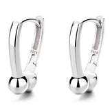 925 Silver Horseshoe Hoop Earrings For Women Kids Wedding Party Jewelry