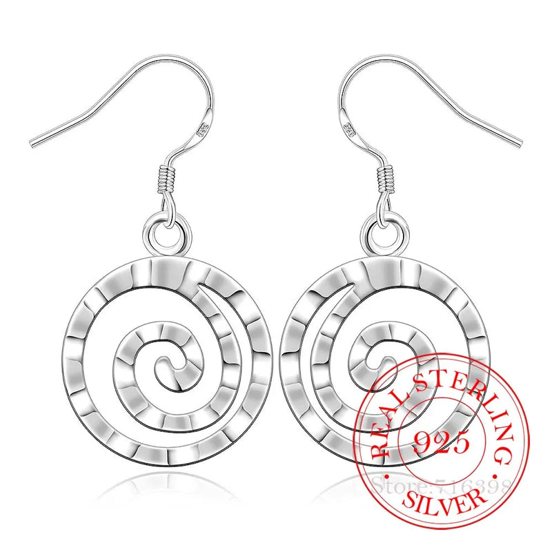 925 Silver Tassel Dangle Earrings For Women Engagement Wedding